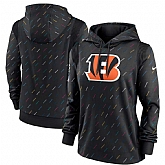 Women's Cincinnati Bengals Nike Anthracite 2021 NFL Crucial Catch Therma Pullover Hoodie,baseball caps,new era cap wholesale,wholesale hats